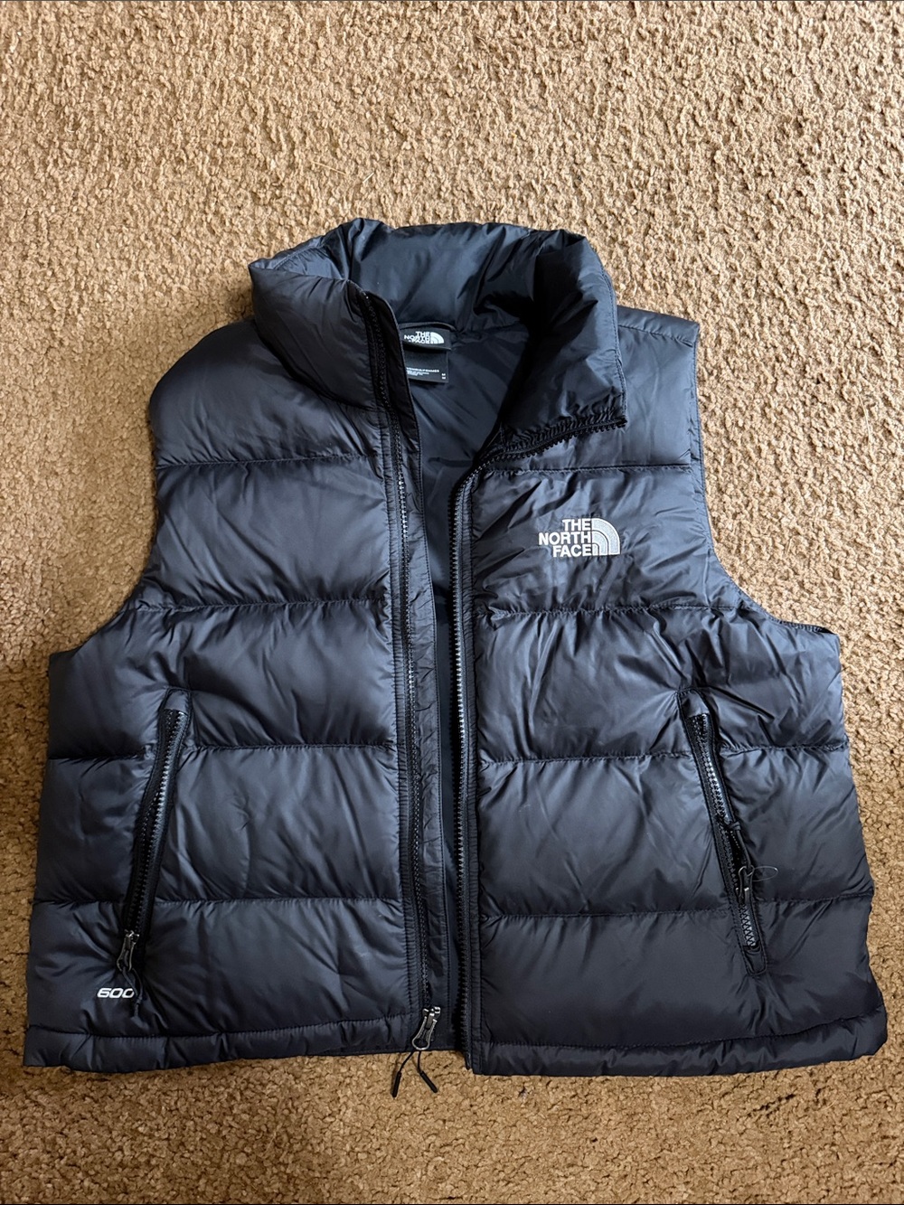 The North Face Black Quilted Down Vest